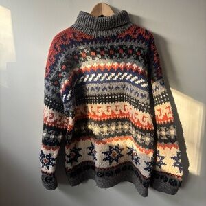 Caravan Vintage 100% Wool Heavy Sweater